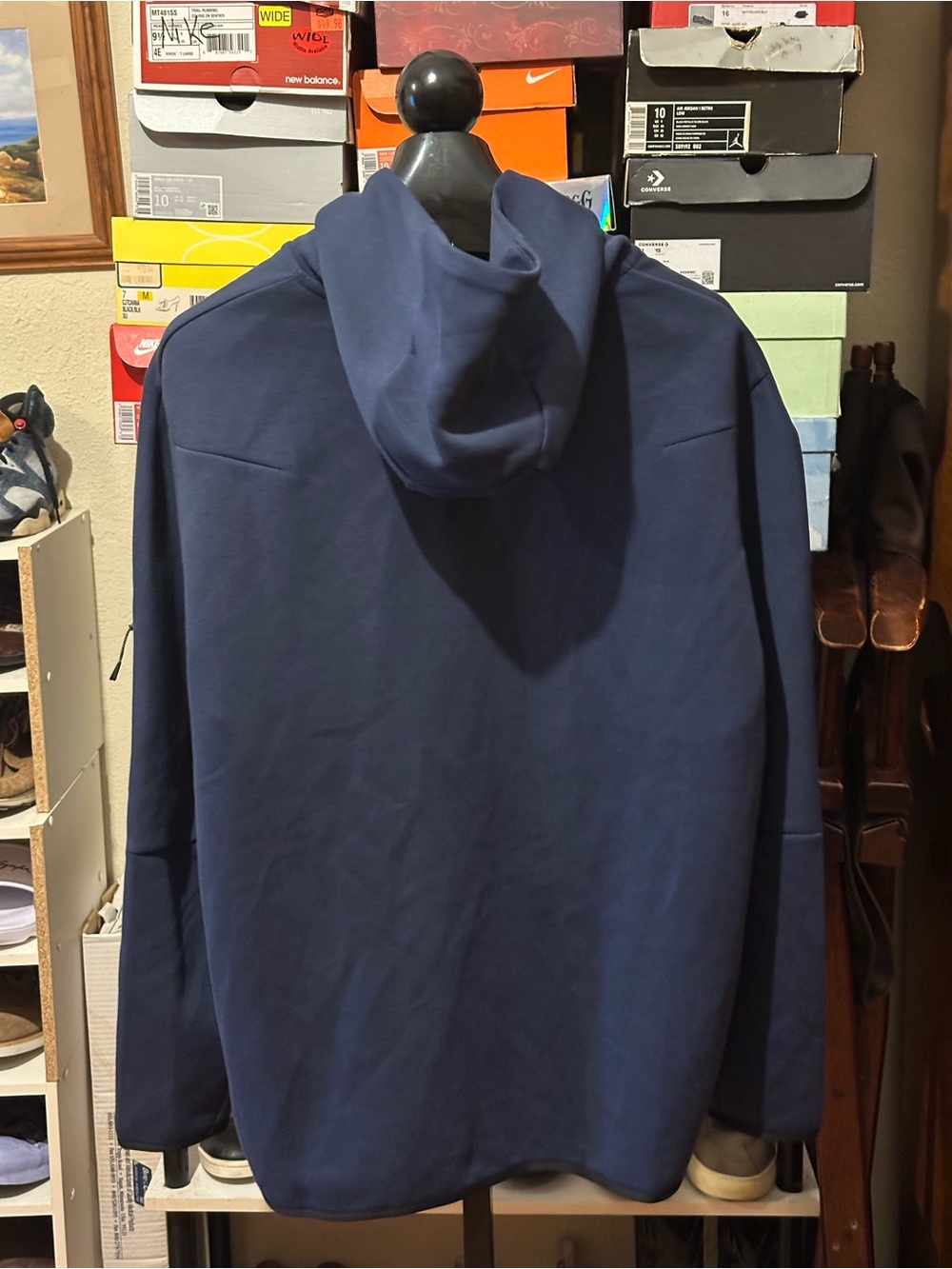 Nike Sportswear Midnight Blue Tech Fleece Hoodie Zip - Picture 6 of 8